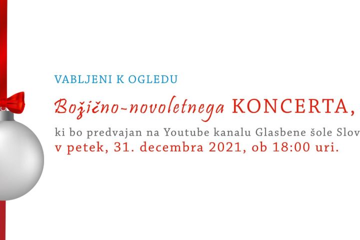Božično - novoletni koncert Glasbene šole Slovenske Konjice